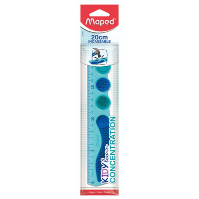 Maped -  Liniaal  kidy learn concentration 20 cm blauw
