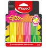 Maped - Surligneur pailleté 4 couleurs fluo