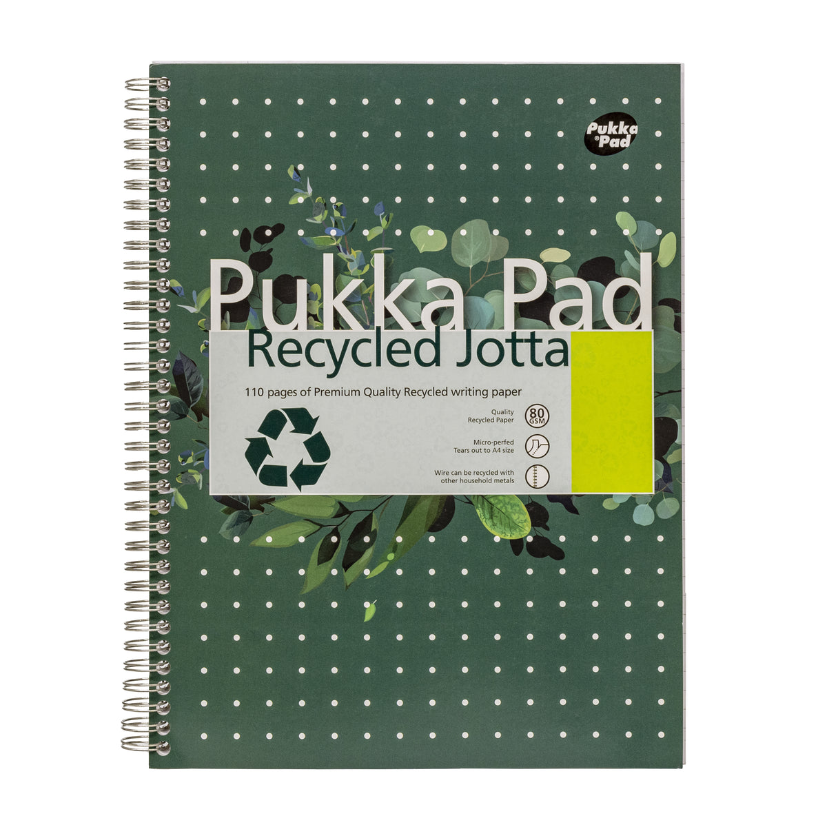 Pukka Pad - Bloc bloc universitaire Jotta recyc a4 ligne 110page | 3 pièces