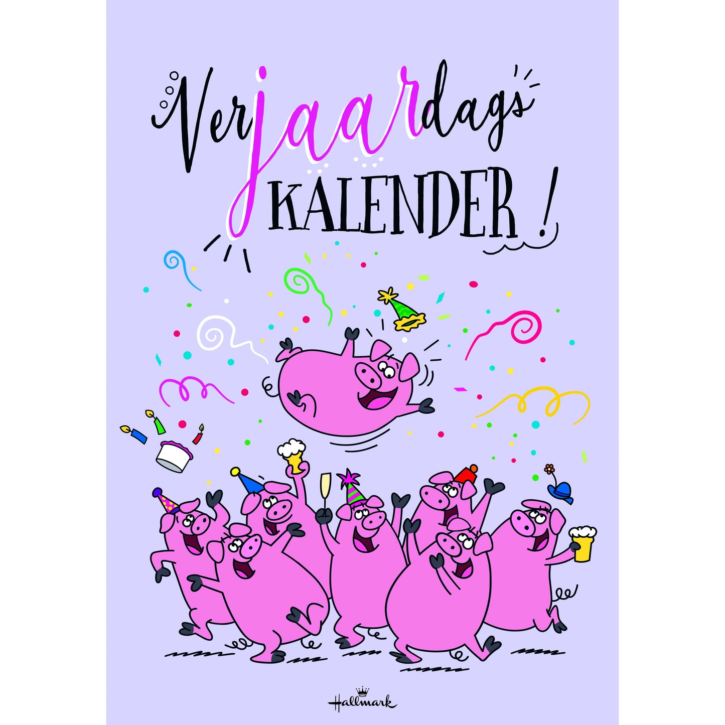 Hallmark -  Verjaardagskalender kort Leo Immerzeel 21x30cm