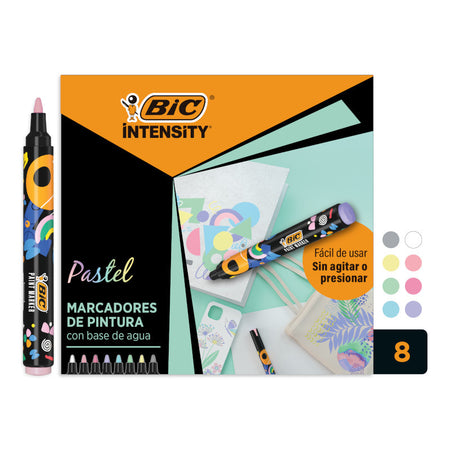 BIC -  Paintmarker  intensity pastel assorti 8 stuks
