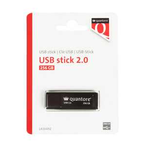 Quantore - Clé USB 256 Go 2.0 noir | 400 pièces