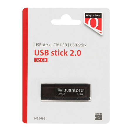 Quantore - USB-Stick 32GB 2.0 schwarz
