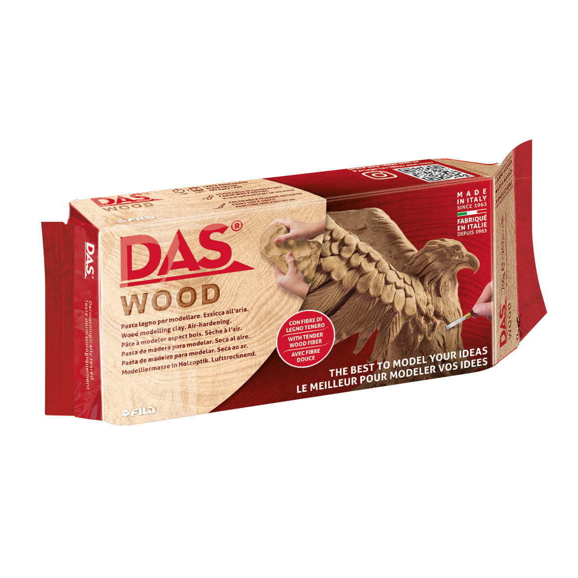 Das - Pâte à modeler durcissant à l'air 700 grammes de bois