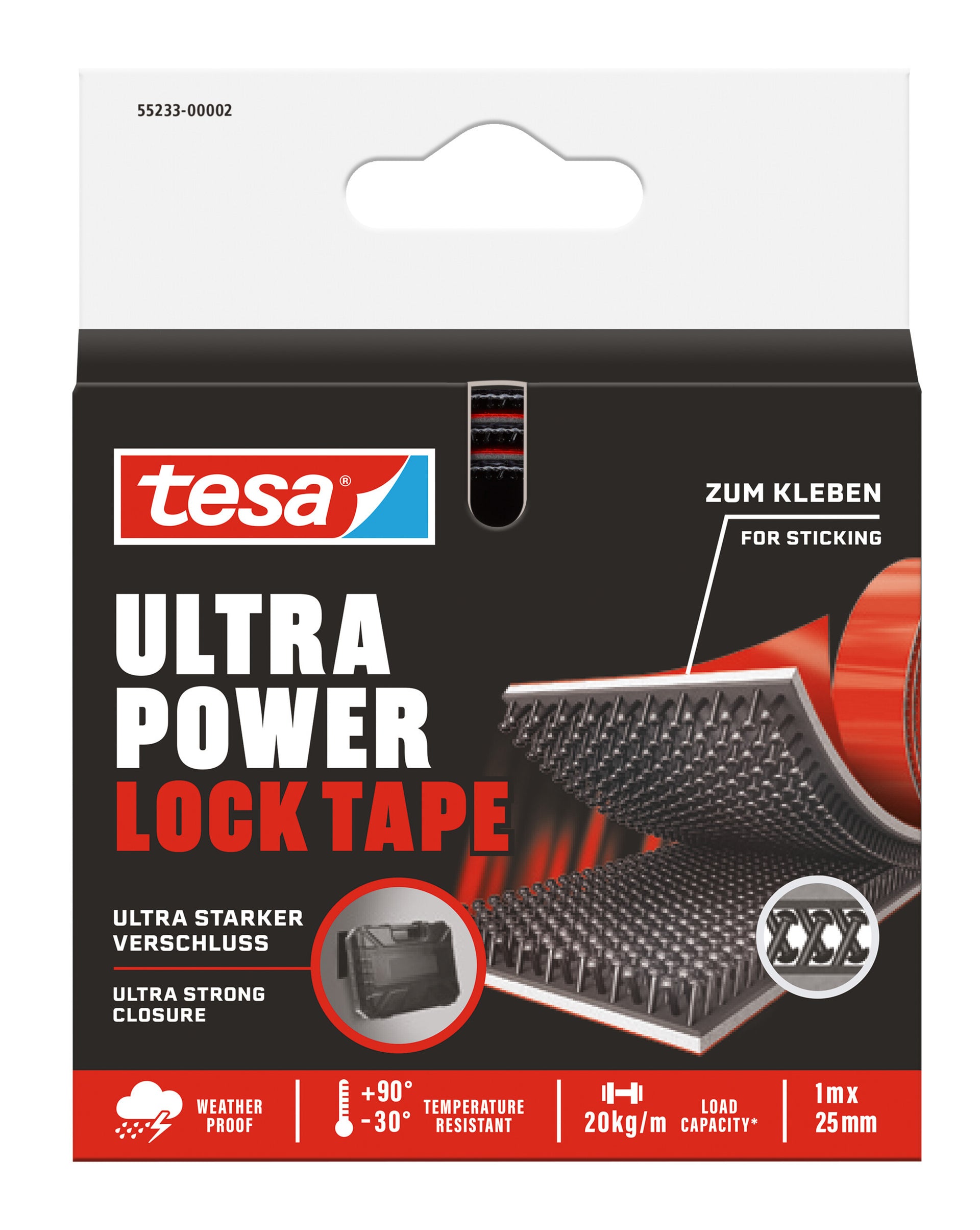 Tesa - Velcro ultra power lock e 100cmx25mm