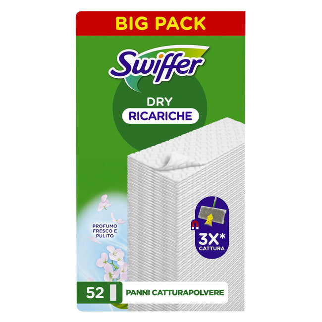 Swiffer - Recharge de chiffons pour sols lingettes sèches 52