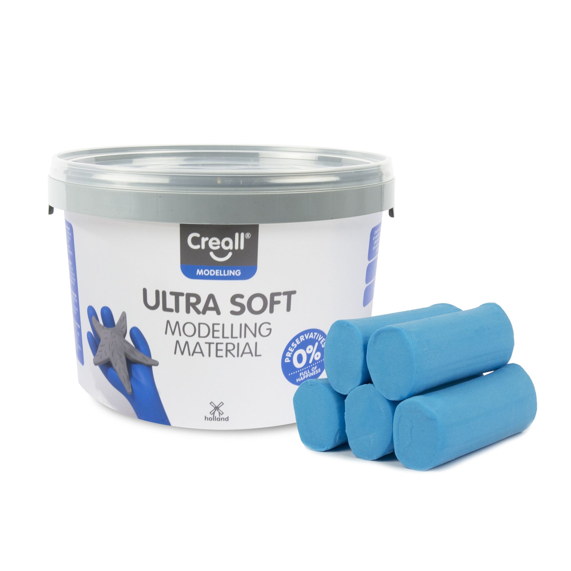 Creall - Argile play-it ultra douce bleu vif 1100gr