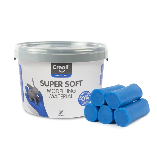 Creall -  Klei  supersoft blauw 1750gram