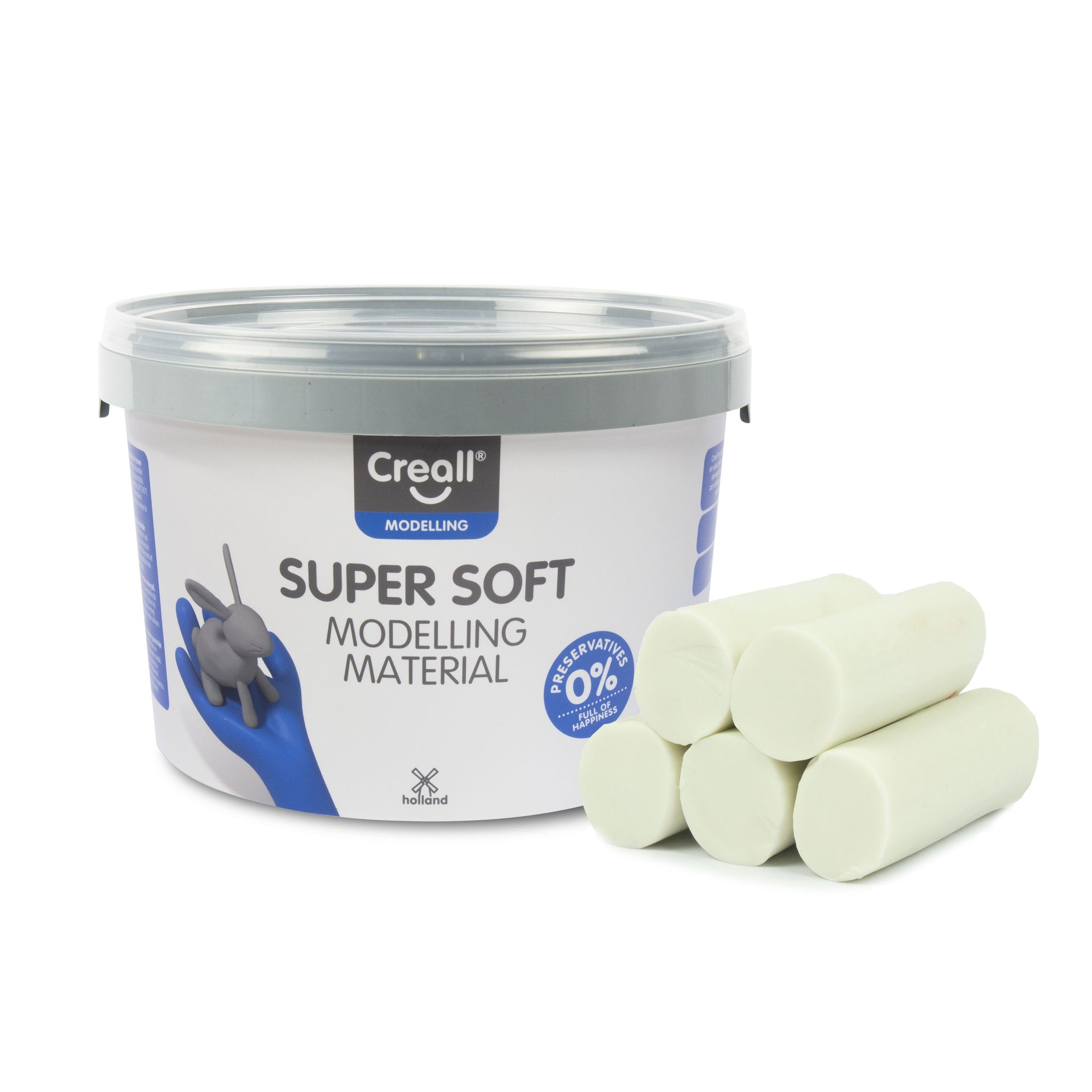 Creall - Argile supersoft blanche 1750gramme