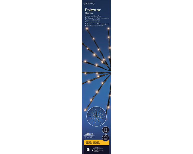 Lumineo - Guirlandes de Noël LED Étoile du Nord 46cm