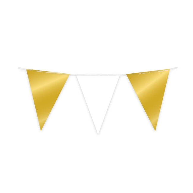 Bureau Bruna - Party Flag Foil Or et blanc