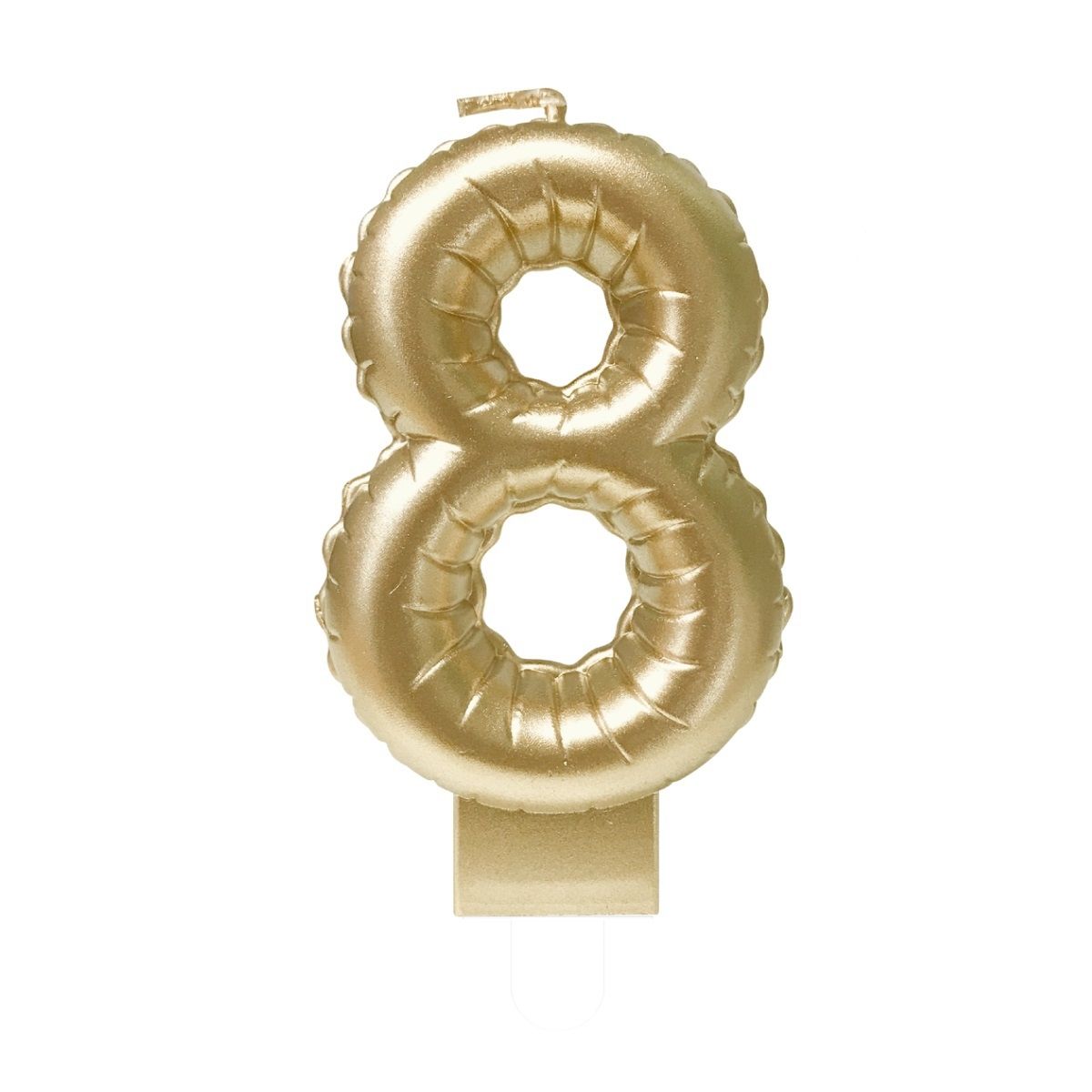 Bruna office -  Foil balloon candle gold 8 | 4 stuks