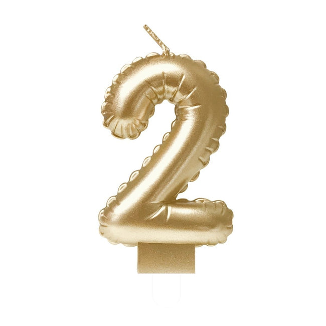 Bruna Büro - Folienballonkerze Gold 2 | 4 Stück