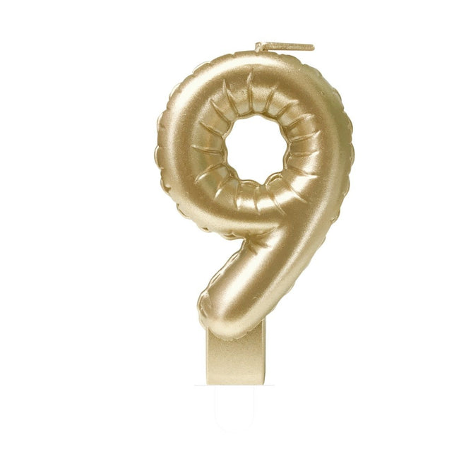 Office -  Foil balloon candle gold 9