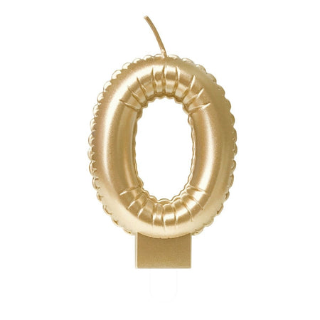 Bruna office - Bougie ballon en aluminium or 0 | 4 pièces