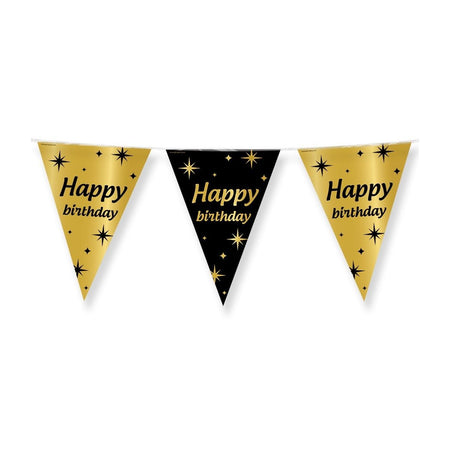 Bureau Bruna - Drapeaux de fête chic en aluminium Joyeux anniversaire