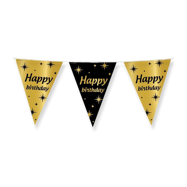 Bureau Bruna - Drapeaux de fête chic en aluminium Joyeux anniversaire
