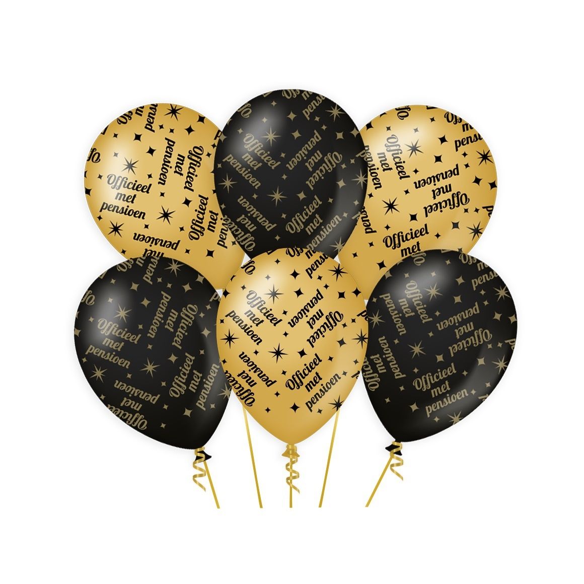 Bruna office -  Classy party balloons Pensioen | 6 stuks