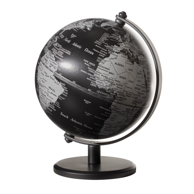 Troika -  Globe  13cm zwart-zilver