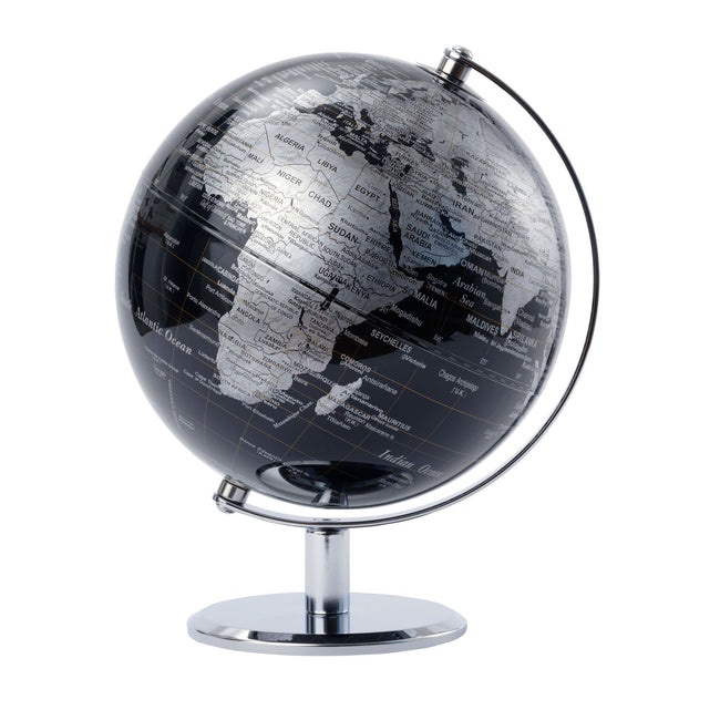 Troïka - Globe 20cm noir-argent