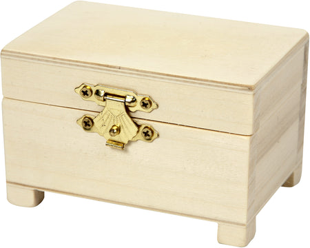 Creativ Company - Coffre au trésor 6x9x6cm bois