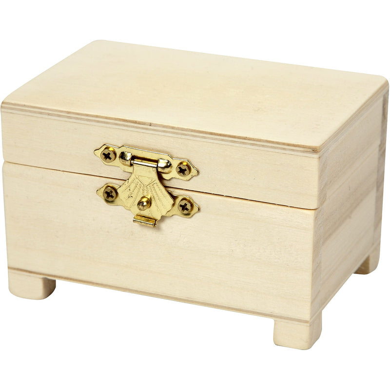 Creativ Company - Coffre au trésor 6x9x6cm bois