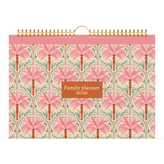 Lannoo - Familiekal 26 exotische Palmen 7d/1p rosa