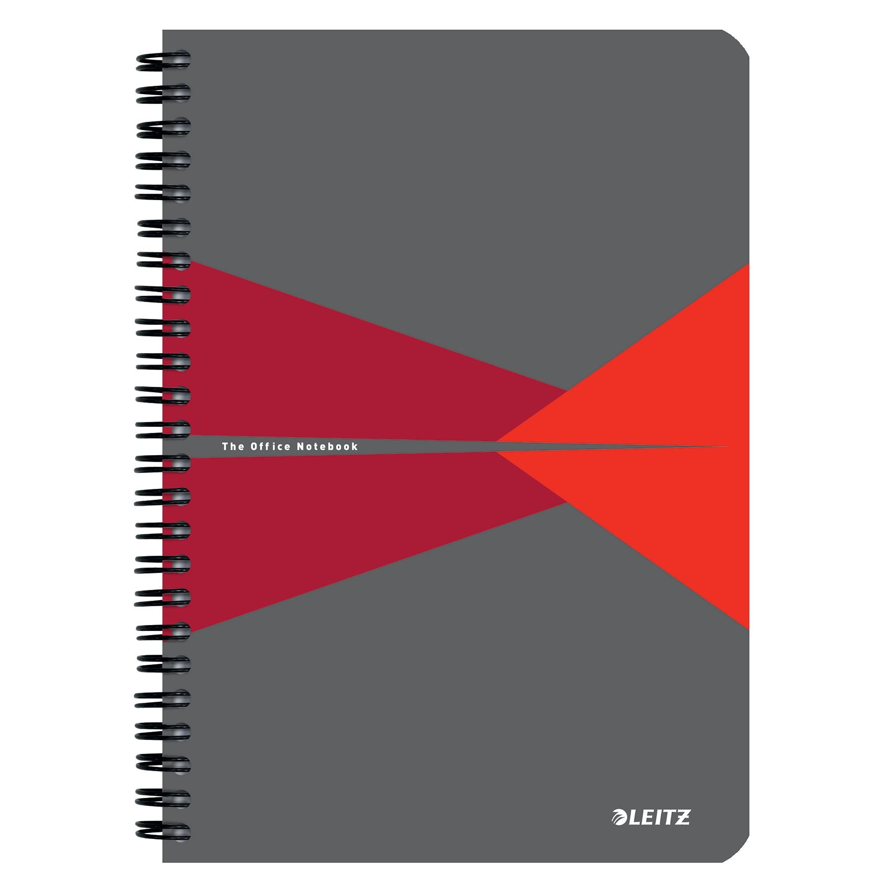 Leitz -  Notitieboek  office a5 lijn 180pag grijs rood | 5 stuks