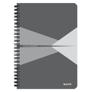 Leitz - Notizbuch Büro A5 Line 180 Seiten grau | 5 Stück