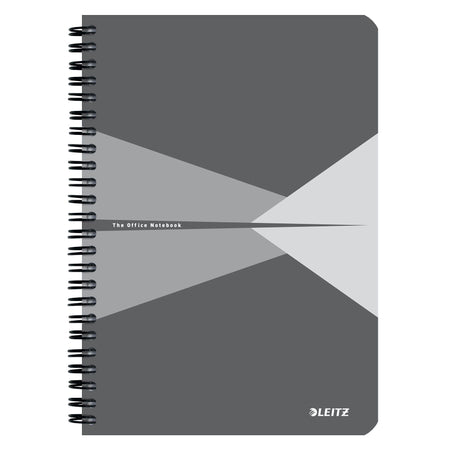 Leitz -  Notitieboek  office a5 lijn 180pag grijs | 5 stuks