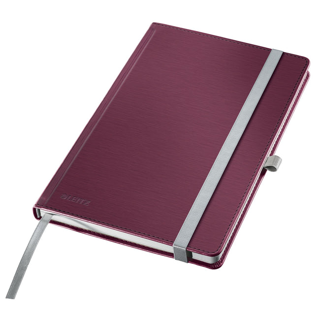 Leitz - Carnet style a5 ligne 160 pages rouge