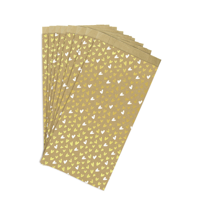 Clairefontaine -  Cadeauzak  16x30x5 kraft harten 50st
