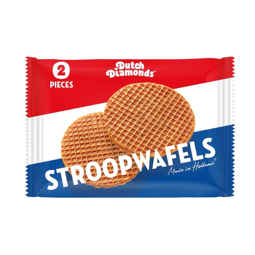 Dutch Diamonds - Duopack Stroopwafels 80 grammes | 45 pièces