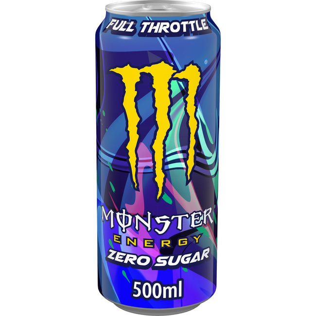 Monster - Boisson énergisante à plein régime sans sucre 500ml | 12 pièces
