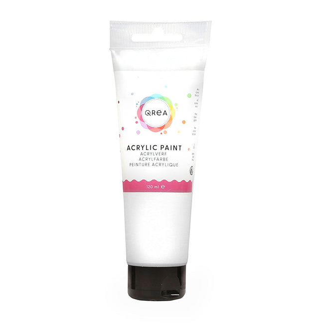 Qrea - Peinture acrylique 120 ml blanc