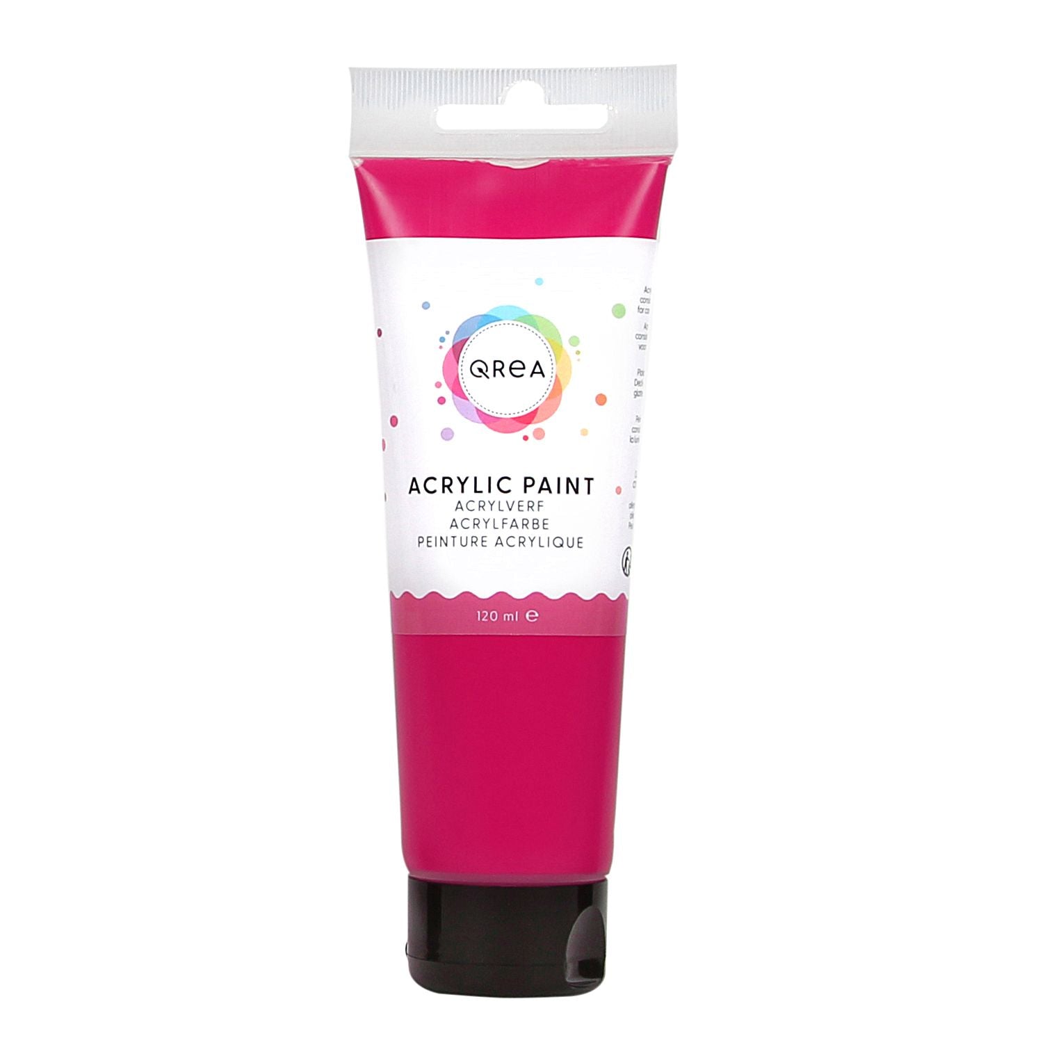 Qrea - Peinture acrylique 120 ml magenta | 6 pièces
