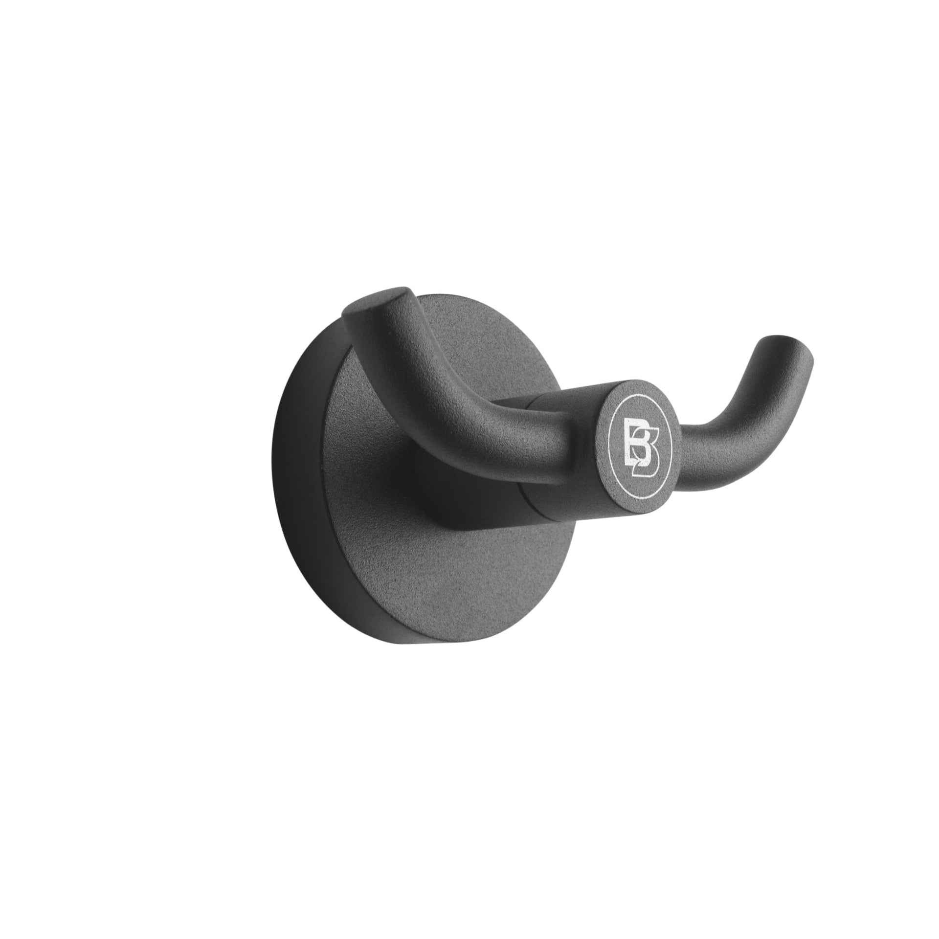 BlackSatino - Patère 2 angles noir 332120