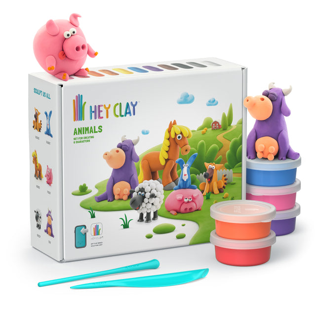 Office -  Klei hey clay dieren set 15 delen