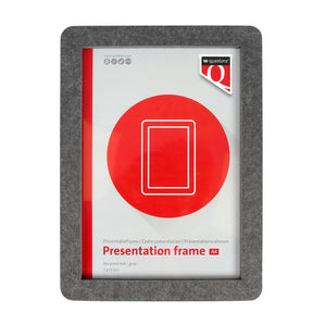 Quantore -  Presentatieframe a4 gerecycled vilt grijs