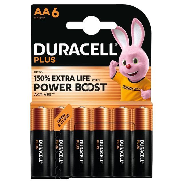 Duracell - Batterie plus power boost 6x AA