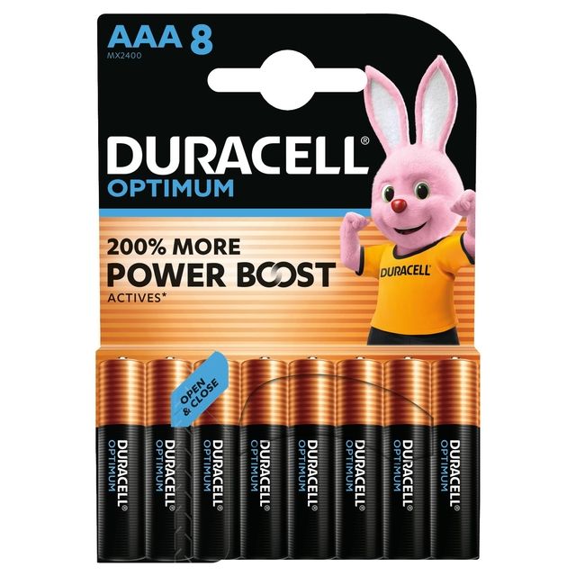 Duracell - Batterie optimal 8x AAA