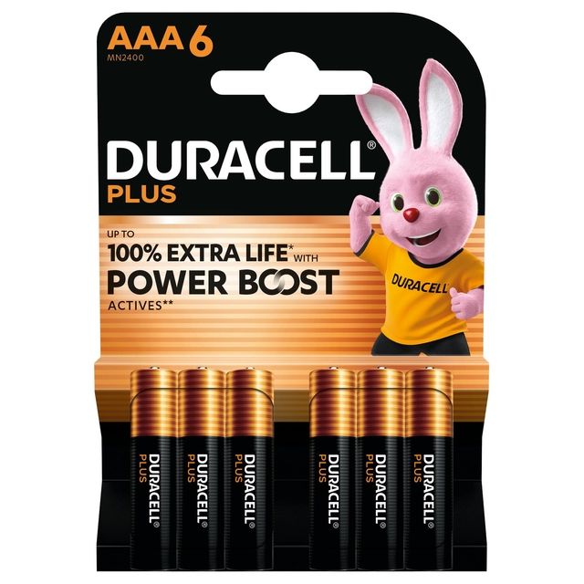 Duracell - Batterie plus power boost 6x AAA