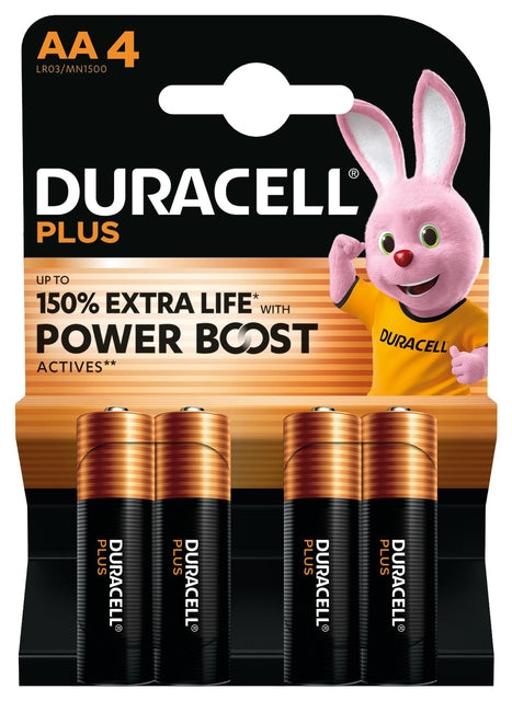 Duracell -  Batterij Plus Powerboost 4x AA