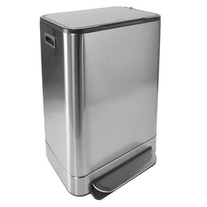 Desq - Treteimer 40 Liter Edelstahl silber