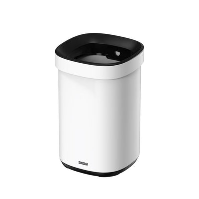 Desq -  Afvalbak  open inworp 20 liter metaal wit