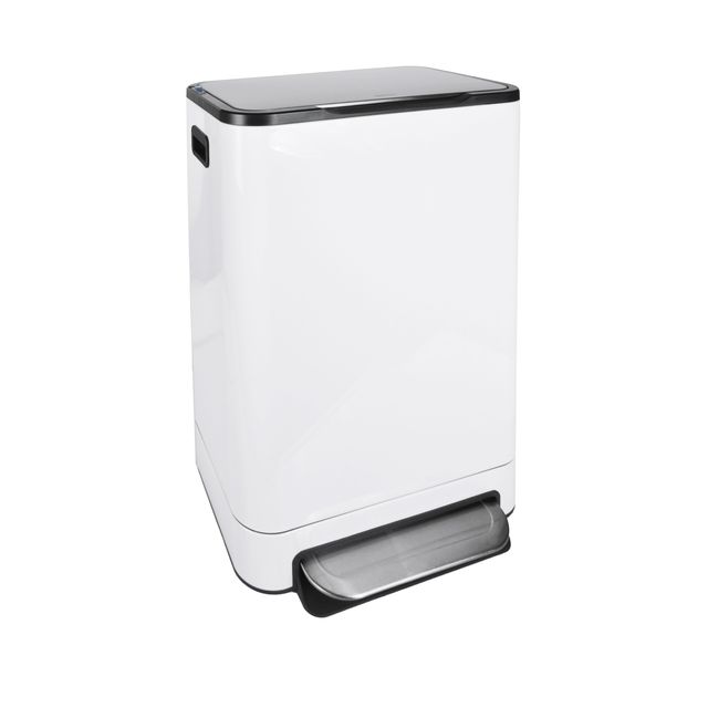 Desq -  Pedaalemmer  40 liter rvs wit