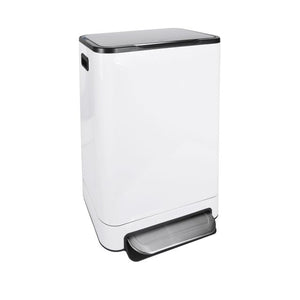 Desq -  Pedaalemmer  40 liter rvs wit