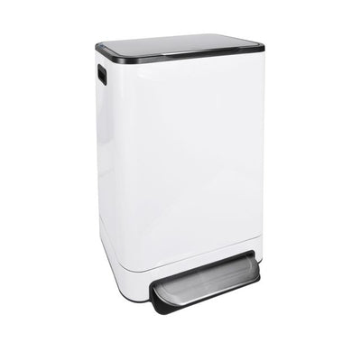 Desq -  Pedaalemmer  40 liter rvs wit