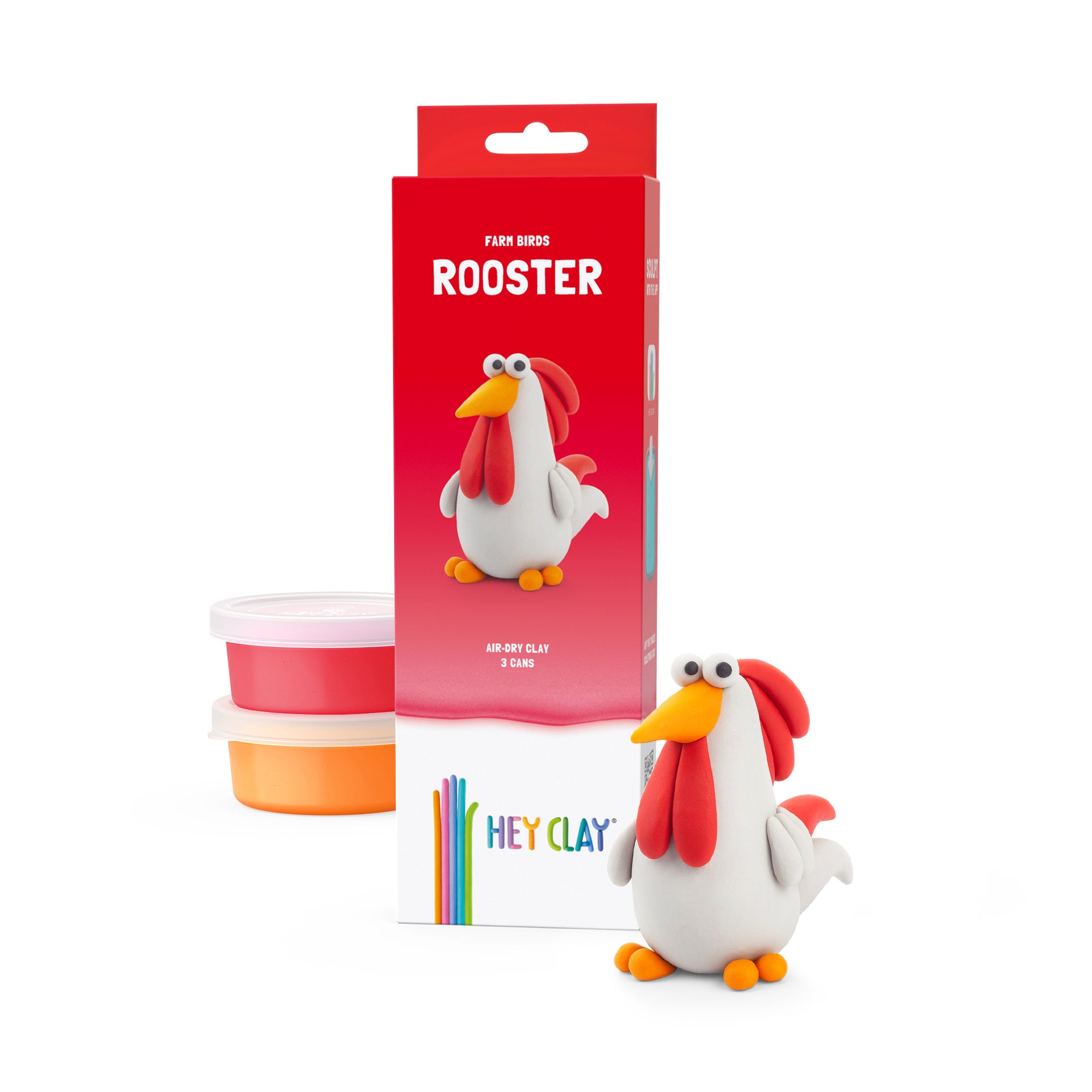 Office -  Klei hey clay rooster 3 potjes