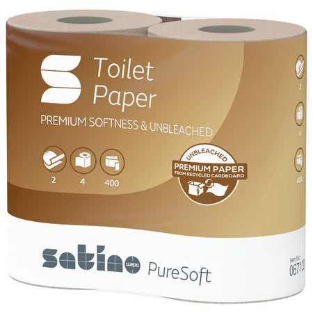 Satino von WEPA - Toilettenpapier satino mt1 puresoft 2 Lagen 067130